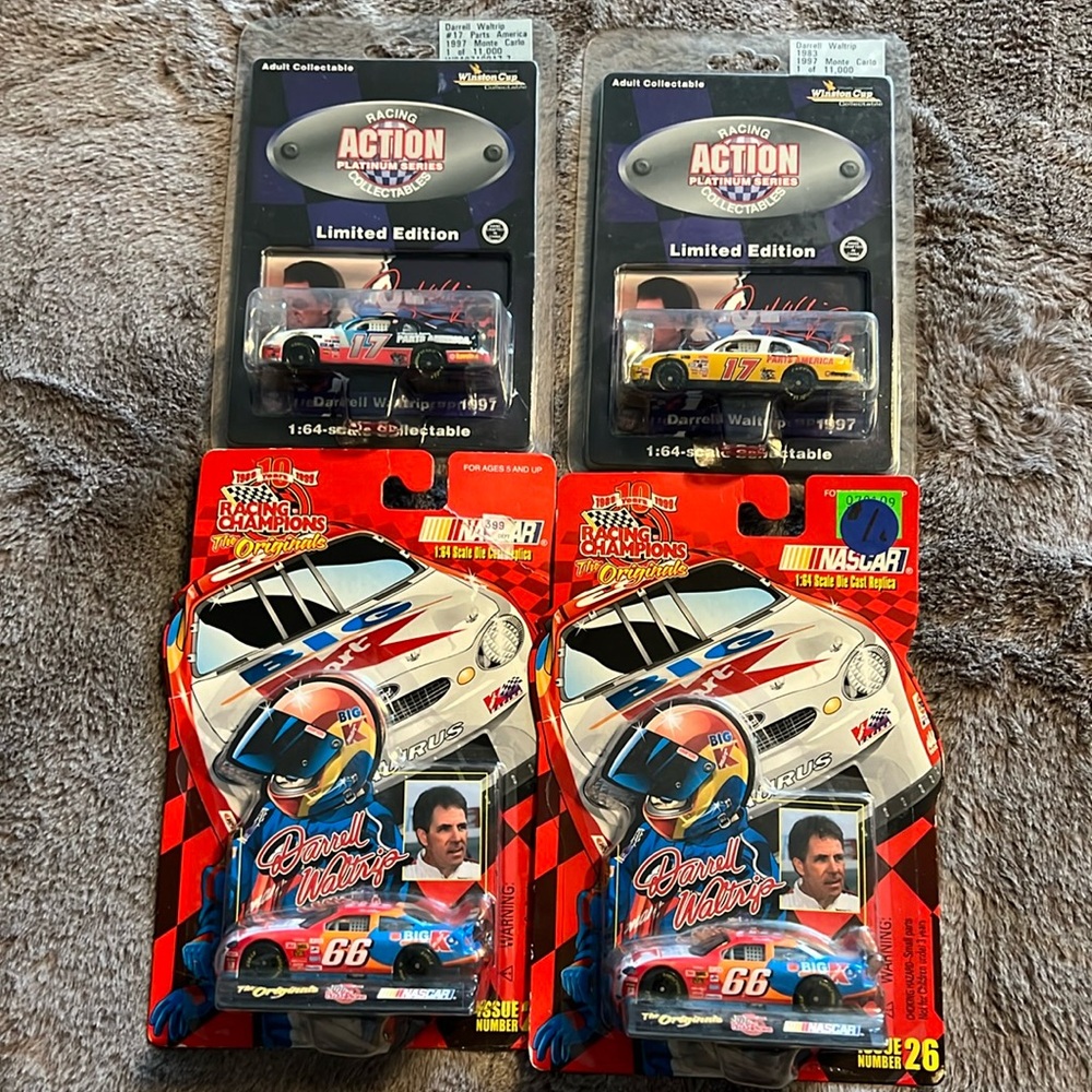 Vintage Darrell Waltrip 1:64 die cast replica cars NASCAR